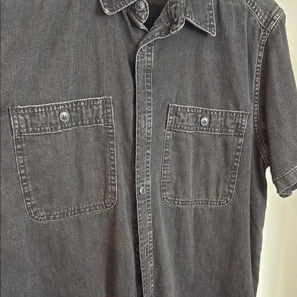 GAP Black Casual Button Down Shirt - Picture 4 of 6